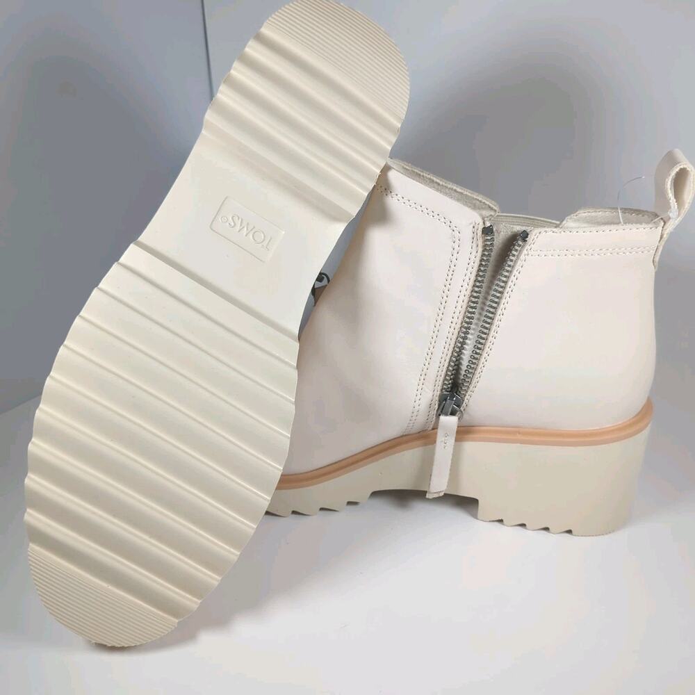 Toms Maude Light Sand Leather Women's Size 10 - Picture 10 of 12